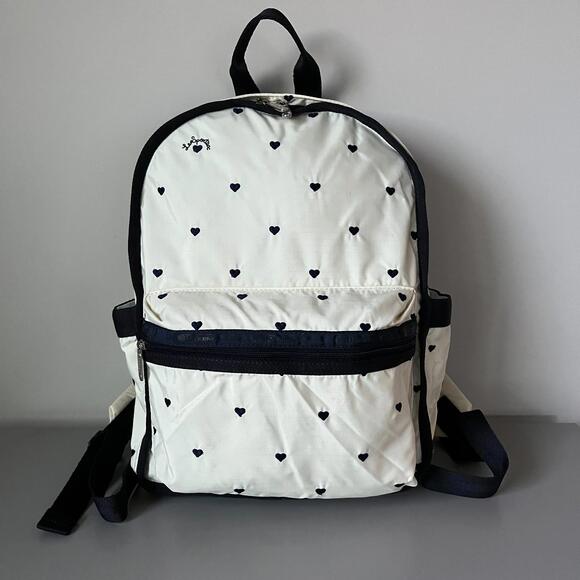 Handbags - Lesportsac Heart Embroidery Route Small Backpack NWT